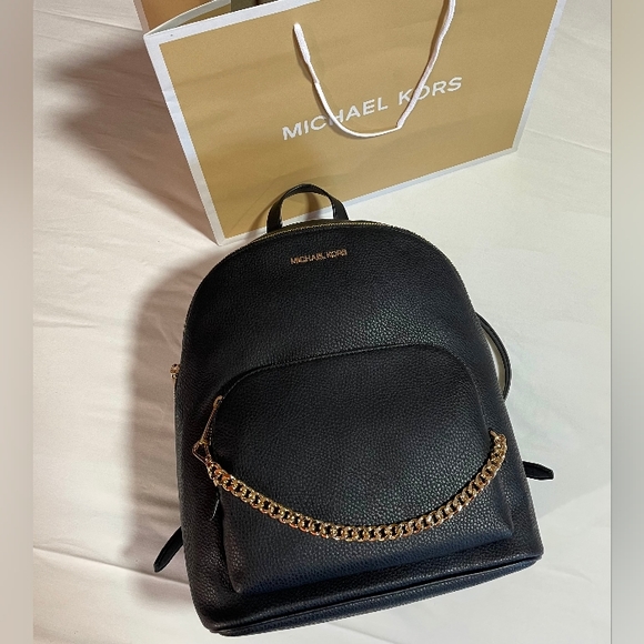 $328 Michael Kors Jet Set MD Chain Backpack Handbag Designer MK Bag NWT - Picture 2 of 9